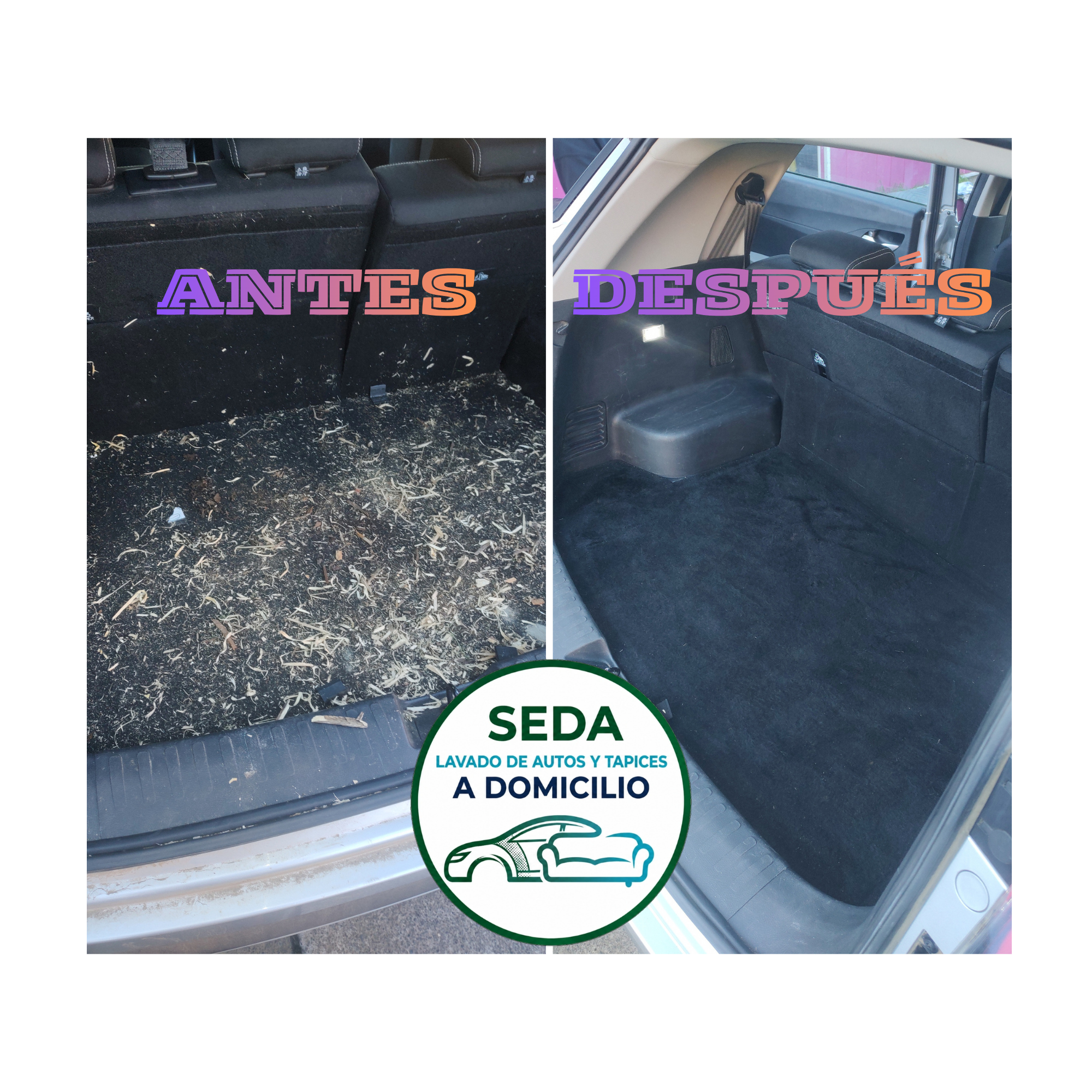 Auto lavado - Antes y Después 1